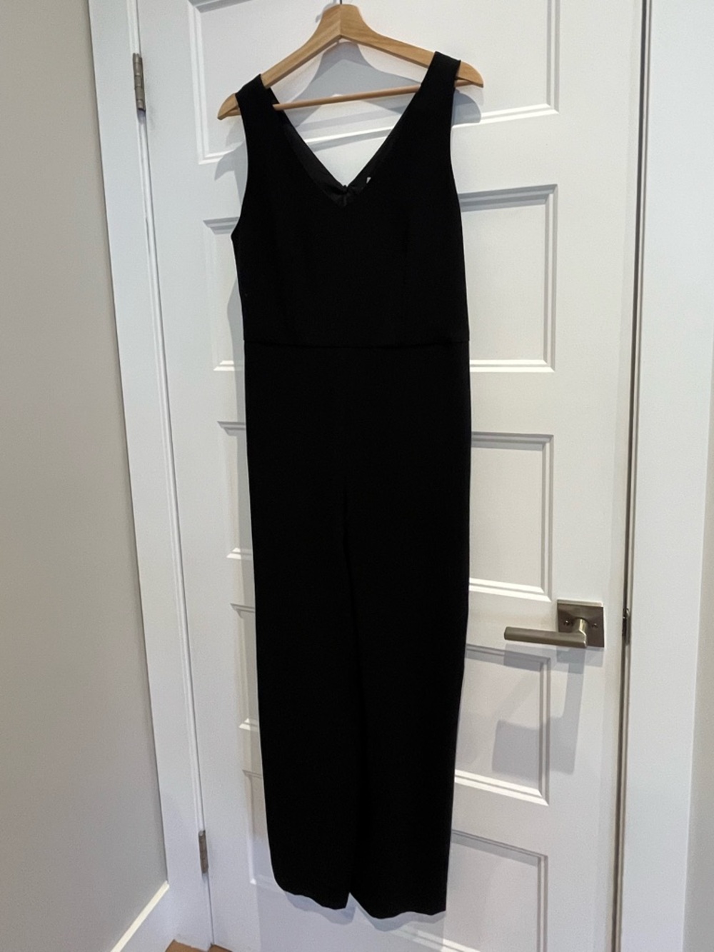 Tristan Black V-Neck Sleeveless Jumpsuit